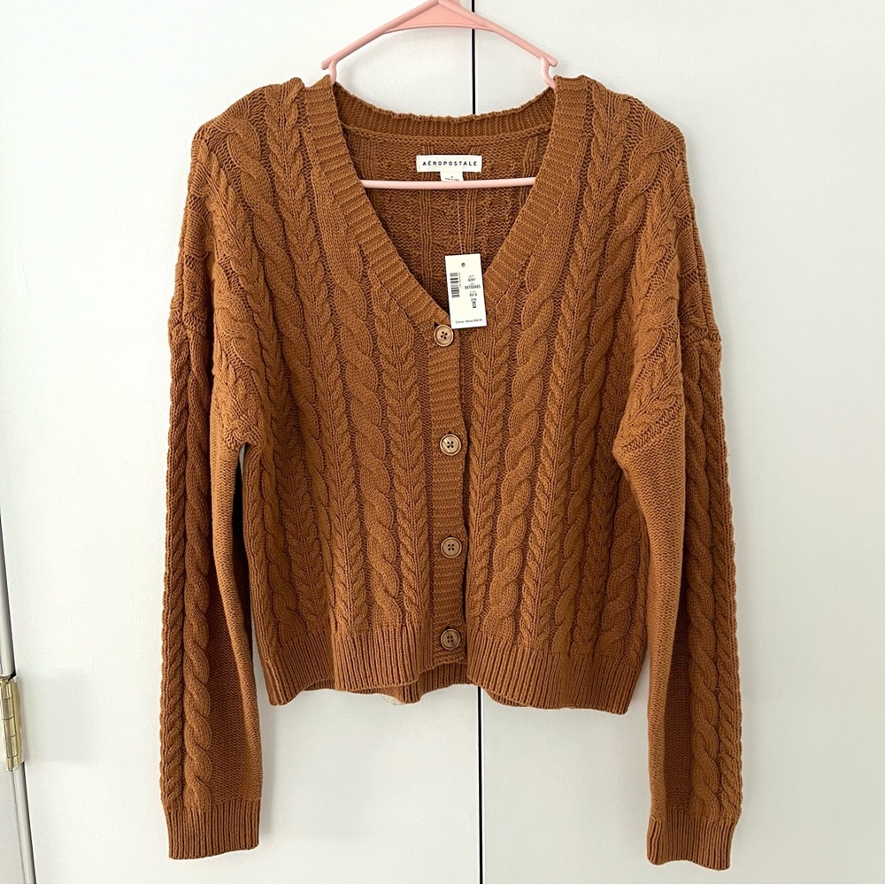 NWT Aeropostale Cable Knit Cardigan